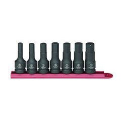 7PC IMPACT HEX SKT SET SAE 1/2" DR - Strong Tooling