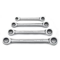 4PC DBL BX RATCHETING WRENCH SET - Strong Tooling