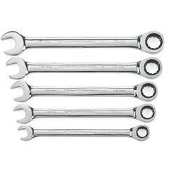 5PC COMBINATION RATCHETING WRENCH - Strong Tooling
