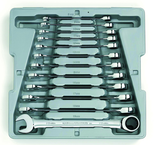 12PC COMB RATCHETING WRENCH SET - Strong Tooling