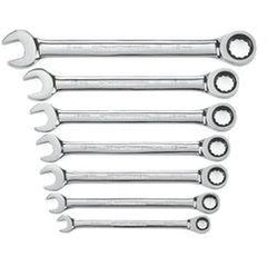 7PC COMBINATION RATCHETING WRENCH - Strong Tooling
