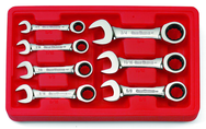 7PC STUBBY COMBINATION RATCHETING - Strong Tooling