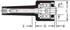 2MT Changeable Pt Body - For Point Live Center - Strong Tooling