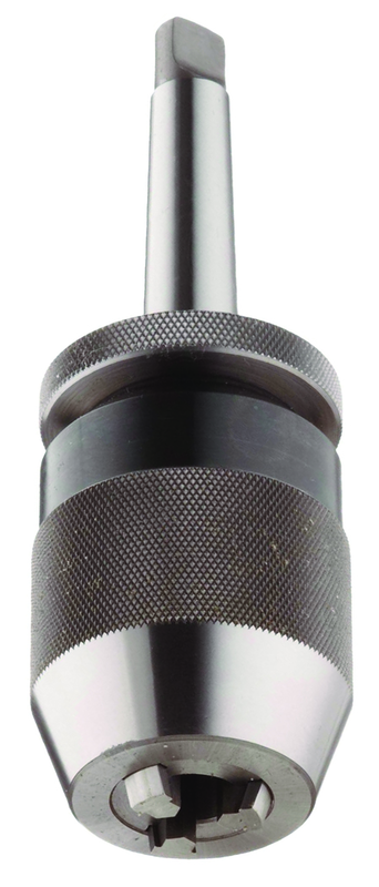 1/32 - 1/2'' Capacity - 2 MT Shank - Keyless Drill Chuck with Integral Shank - Strong Tooling