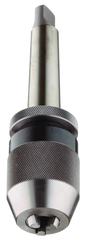 1/32 - 1/2'' Capacity - 3 MT Shank - Keyless Drill Chuck with Integral Shank - Strong Tooling