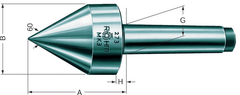 3MT HD 60° Pipe Nose - Live Center - Strong Tooling