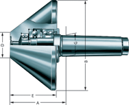 5MT HD 60° Bull Nose - Live Center - Strong Tooling