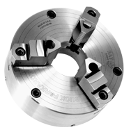 Ajust-Tru+ Universal Chuck - 12" Plain Mount; 3-Jaw; Solid Jaw - Strong Tooling