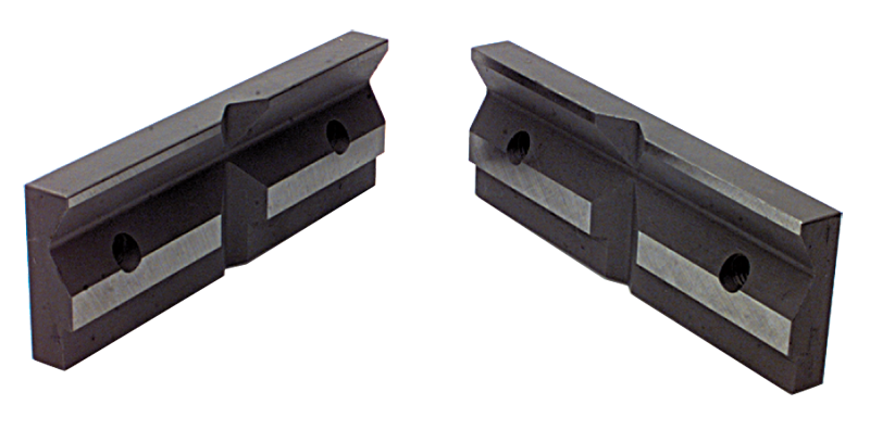 1-Pair Matching V-Groove Jaw Plates; For: 4/5" Speed Vise - Strong Tooling