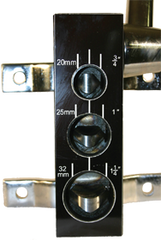 Pipe/Tube Notcher - 1-1/4" Pipe; 1-5/8" Tube Capacity - Strong Tooling