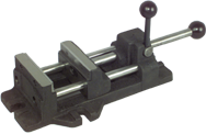 Quick-Set Adjustable Drill Press Vise - 3" Jaw Width - Strong Tooling