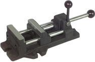 Quick-Set Adjustable Drill Press Vise - 4" Jaw Width - Strong Tooling