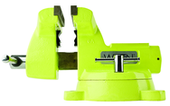 1560, High-Visibility Safety Vise, 6" Jaw Width, 5-3/4" Jaw Opening - Strong Tooling