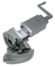 3-Axis Precision Tilting Vise 5" Jaw Width, 1-3/4" Depth - Strong Tooling