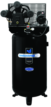 80 Gal. Single Stage Air Compressor, Vertical, Super Hi-Flo, 155 PSI - Strong Tooling