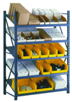 52 x 24 x 78" - Welded Frame Single Tilt Shelving Starter Unit (Gray) - Strong Tooling