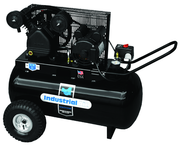 20 Gal. Single Stage Air Compressor, Horizontal, Cast Iron, 135 PSI - Strong Tooling