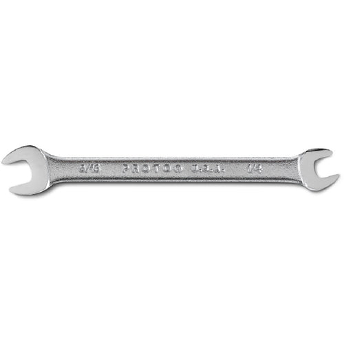 Proto Satin Open-End Wrench - 1/4″ × 5/16″ - Strong Tooling