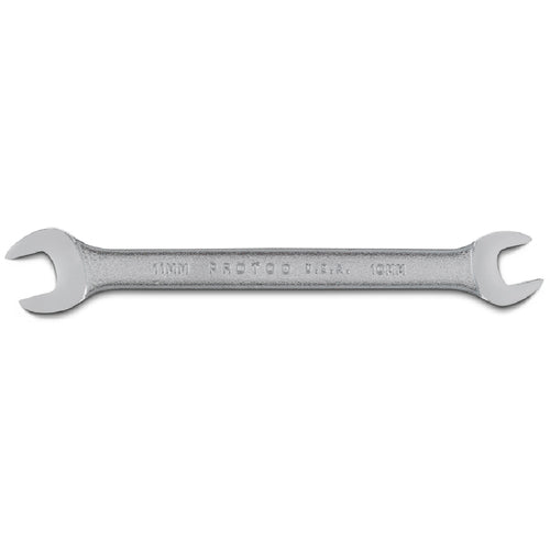 Proto Satin Open-End Wrench - 10 mm × 11 mm - Strong Tooling