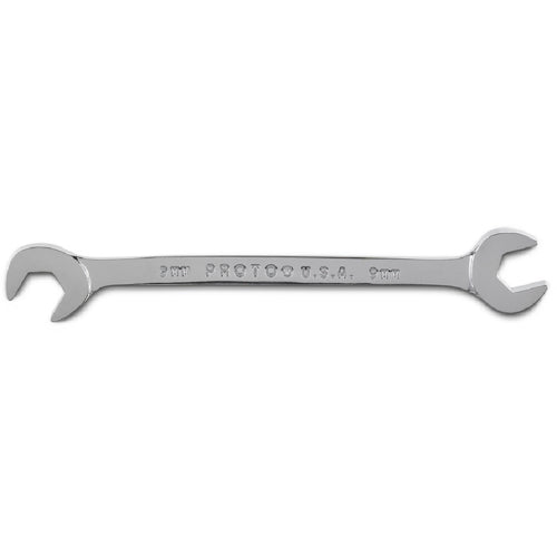 Proto Full Polish Metric Angle Open End Wrench 9 mm - Strong Tooling