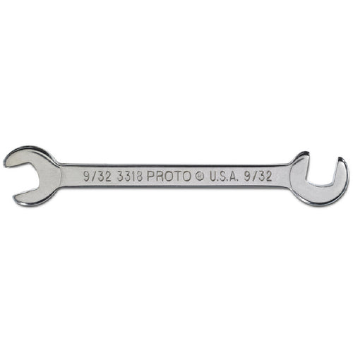 Proto Short Satin Angle Open-End Wrench - 9/32″ - Strong Tooling