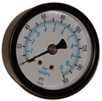 1/4 NPT Back Air Gauge 160 PSI - Strong Tooling