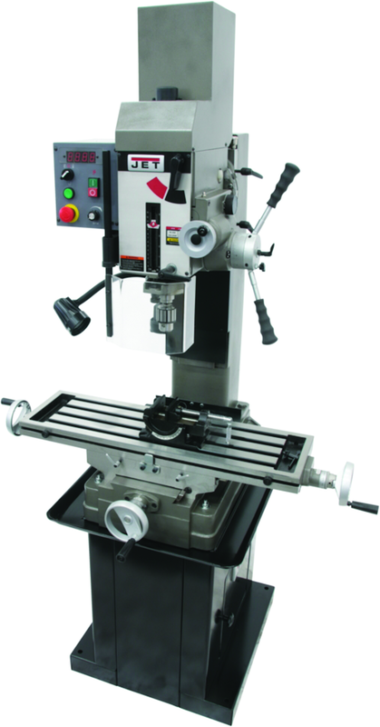 JMD-45VSPFT Variable Speed Geared Head Square Column Mill Drill with Power Downfeed - Strong Tooling