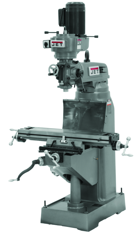 JVM-836-3 Mill With 3-Axis ACU-RITE 200S DRO (Knee) With X and Y-Axis Powerfeeds - Strong Tooling