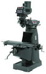 JTM-1050 Mill With ACU-RITE 200S DRO With X-Axis Powerfeed, Power Draw Bar and 8" Riser Block - Strong Tooling