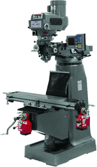 JTM-4VS Mill With 3-Axis ACU-RITE VUE DRO (Knee) With X and Y-Axis Powerfeeds - Strong Tooling