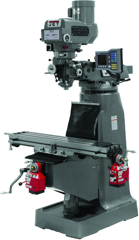 JTM-4VS-1 Mill With ACU-RITE VUE DRO and X and Y-Axis Powerfeeds - Strong Tooling