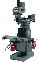 JTM-4VS Mill With 3-Axis ACU-RITE 300S DRO (Knee) With X, Y and Z-Axis Powerfeeds and Power Draw Bar - Strong Tooling