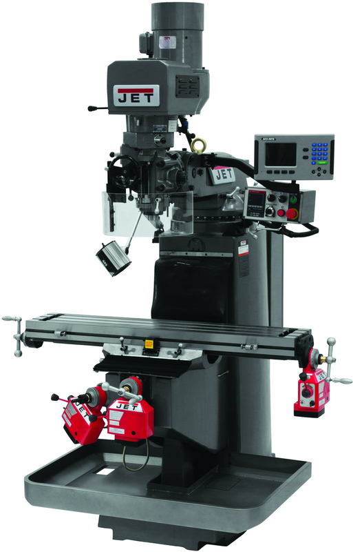 JTM-949EVS Mill With Acu-Rite 200S DRO With X, Y and Z-Axis Powerfeeds - Strong Tooling