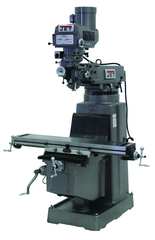 JTM-1050 Mill With 3-Axis Newall DP700 DRO (Quill) With X-Axis Powerfeed - Strong Tooling