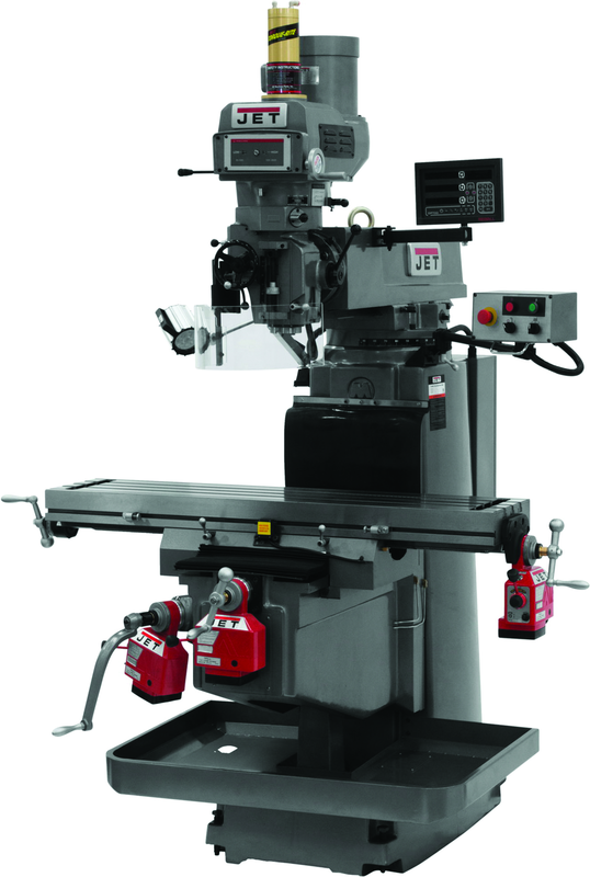 JTM-1254VS with NEWALL DP700 DRO X,Y&Z Powerfeeds & Air Power Drawbar - Strong Tooling