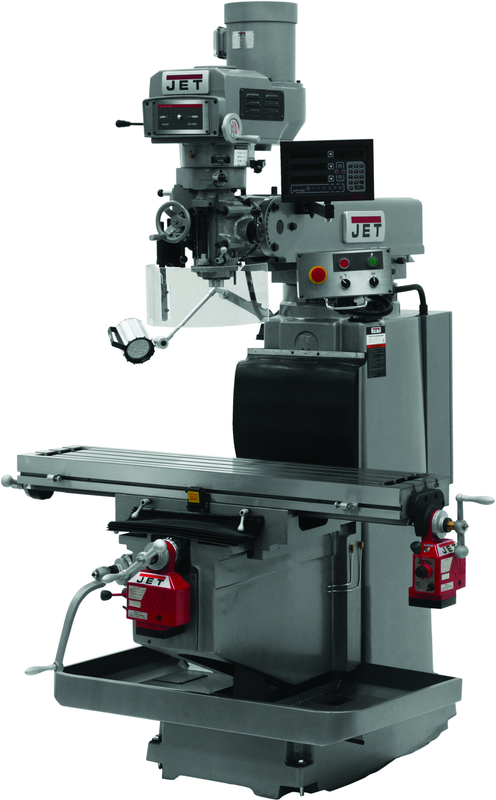 JTM-1254RVS with NEWALL DP700 DRO X & Y Powerfeeds - Strong Tooling