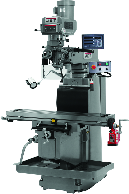 JTM-1254RVS with NEWALL DP700 3X (K) DRO, X Powerfeed & Air Power Drawbar - Strong Tooling