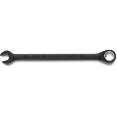 Proto Black Chrome Combination Non-Reversible Ratcheting Wrench 5/16″ - Spline - Strong Tooling