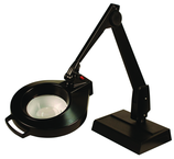 28" Arm 1.75X LED Magnifier Desk Base W/ Floating Arm Circline - Strong Tooling