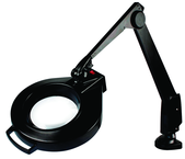 28" Arm 1.75X LED Mag Ben Bench Clamp, Floating Arm Circline - Strong Tooling