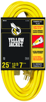 Yellow Jacket Extension Cord - 25' Extra Heavy Duty 1-Outlet (Powerlite) - Strong Tooling