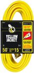 Yellow Jacket Extension Cord - 50' Extra Heavy Duty 1-Outlet (Powerlite) - Strong Tooling