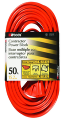 Extension Cord - 50' Extra HD 3-Outlet (Power Block) - Strong Tooling