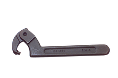 1-1/4 to 3'' Dia. Capacity - 7-1/2'' OAL - Adjustable Pin Spanner Wrench - Strong Tooling