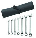 7 Piece - Reversible Combination Ratcheting Wrench Set SAE - Strong Tooling