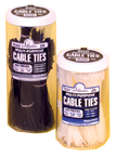 Cable Ties in a Jar - Natural Nylon-4; 7.5; 11" Long - Strong Tooling