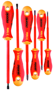 Bondhus Set of 6 Slotted & Phillips Tip Insulated Ergonic Screwdrivers. Impact-proof handle w/hanging hole. - Strong Tooling