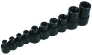 10 Piece - E-5; E-6; E-7; E-8; E-10; E-12; E-14; E-16; E-18 & E-20- Torx Socket Sets For External Bolts - Strong Tooling