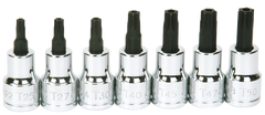 #9319128 - T25; T27; T30; T40; T45; T47; T50 - 3/8" Drive - Socket Drive Torx Bit Set - Strong Tooling
