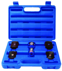 5T Hydraulic Flat Body Cylinder Kit with various height magnetic adapters in Carrying Case - Strong Tooling